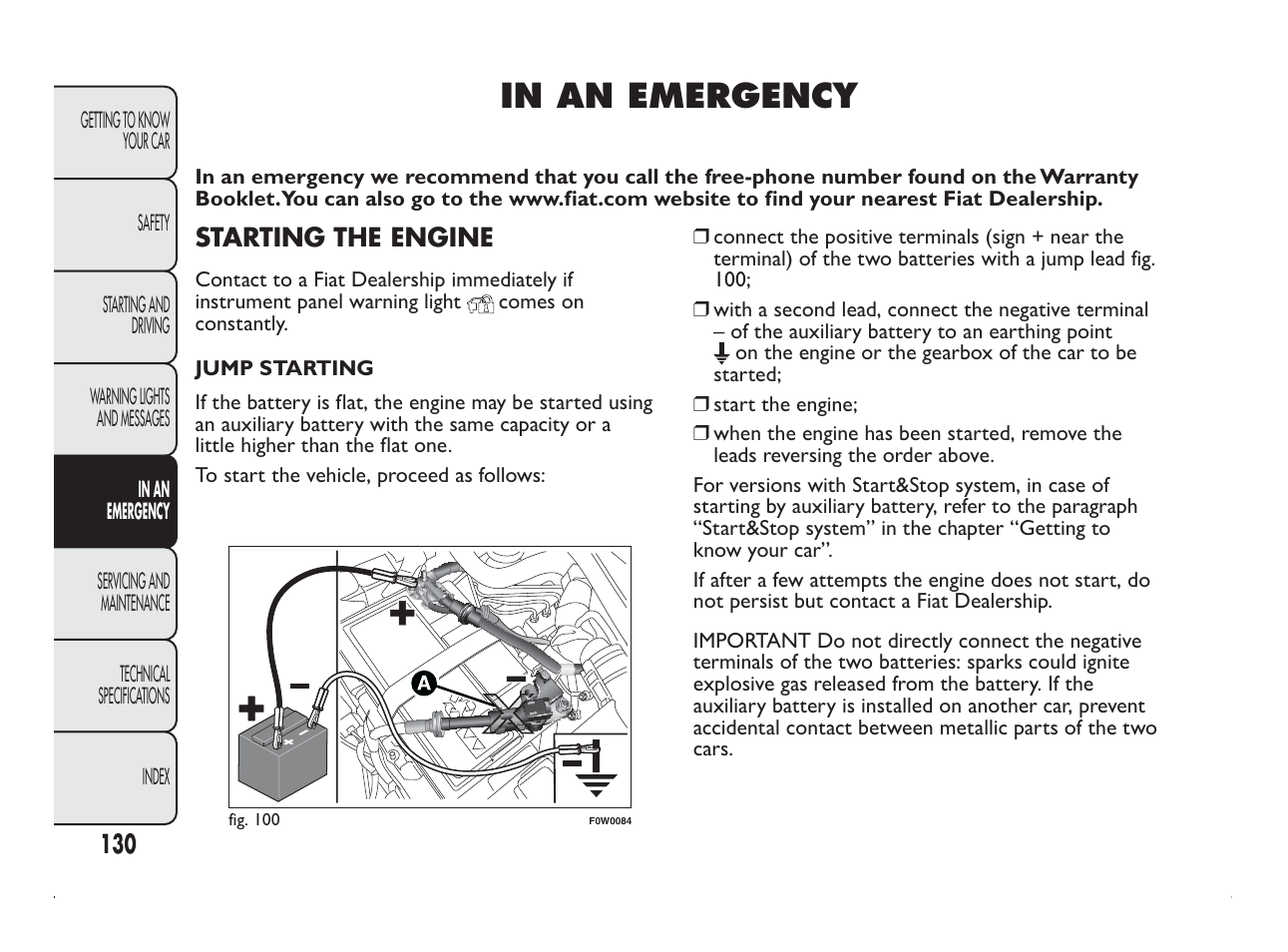 FIAT Panda User Manual | Page 134 / 260