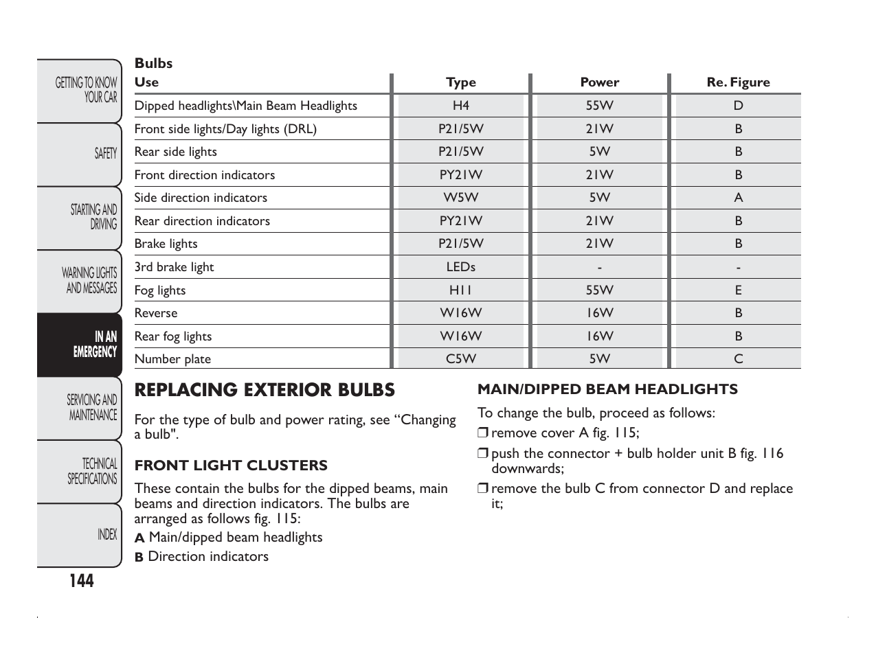 FIAT Panda User Manual | Page 148 / 260