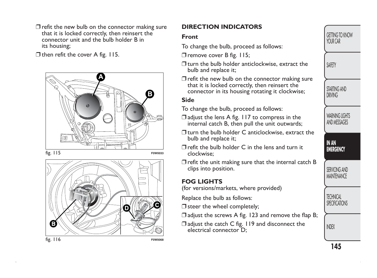 FIAT Panda User Manual | Page 149 / 260