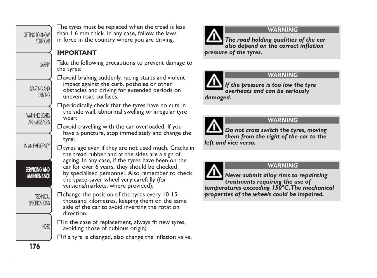 FIAT Panda User Manual | Page 180 / 260