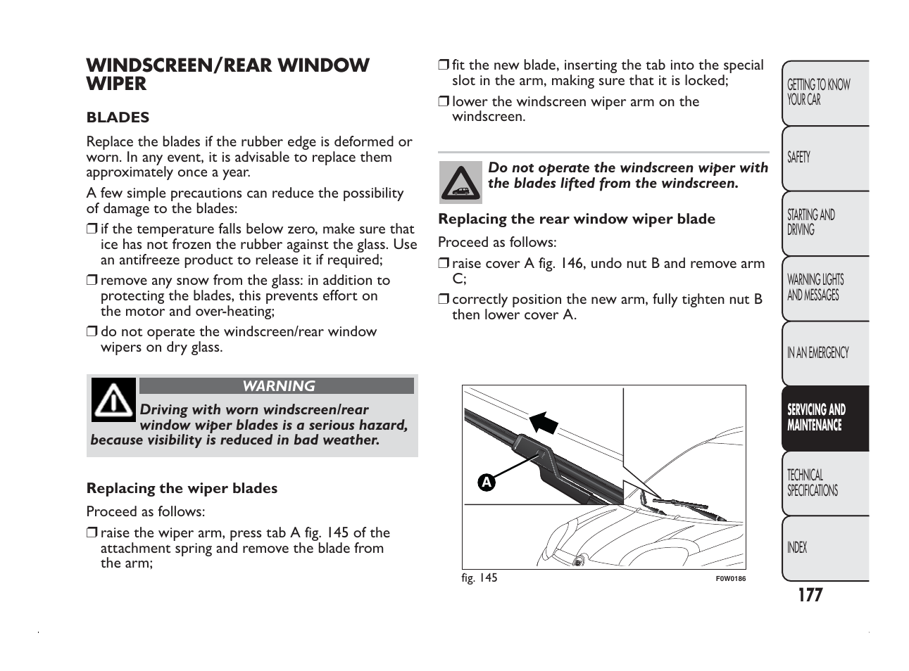 FIAT Panda User Manual | Page 181 / 260