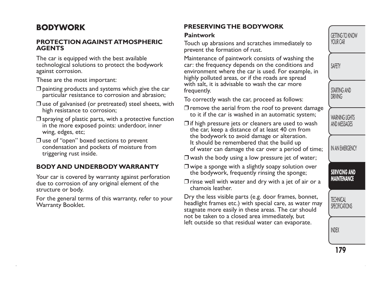 FIAT Panda User Manual | Page 183 / 260