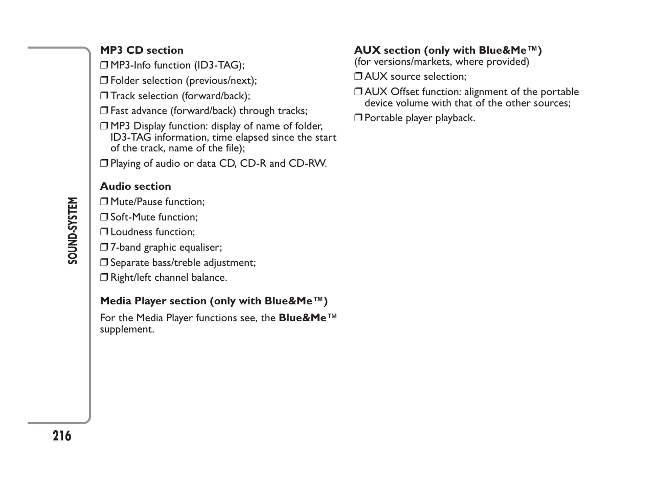 FIAT Panda User Manual | Page 220 / 260