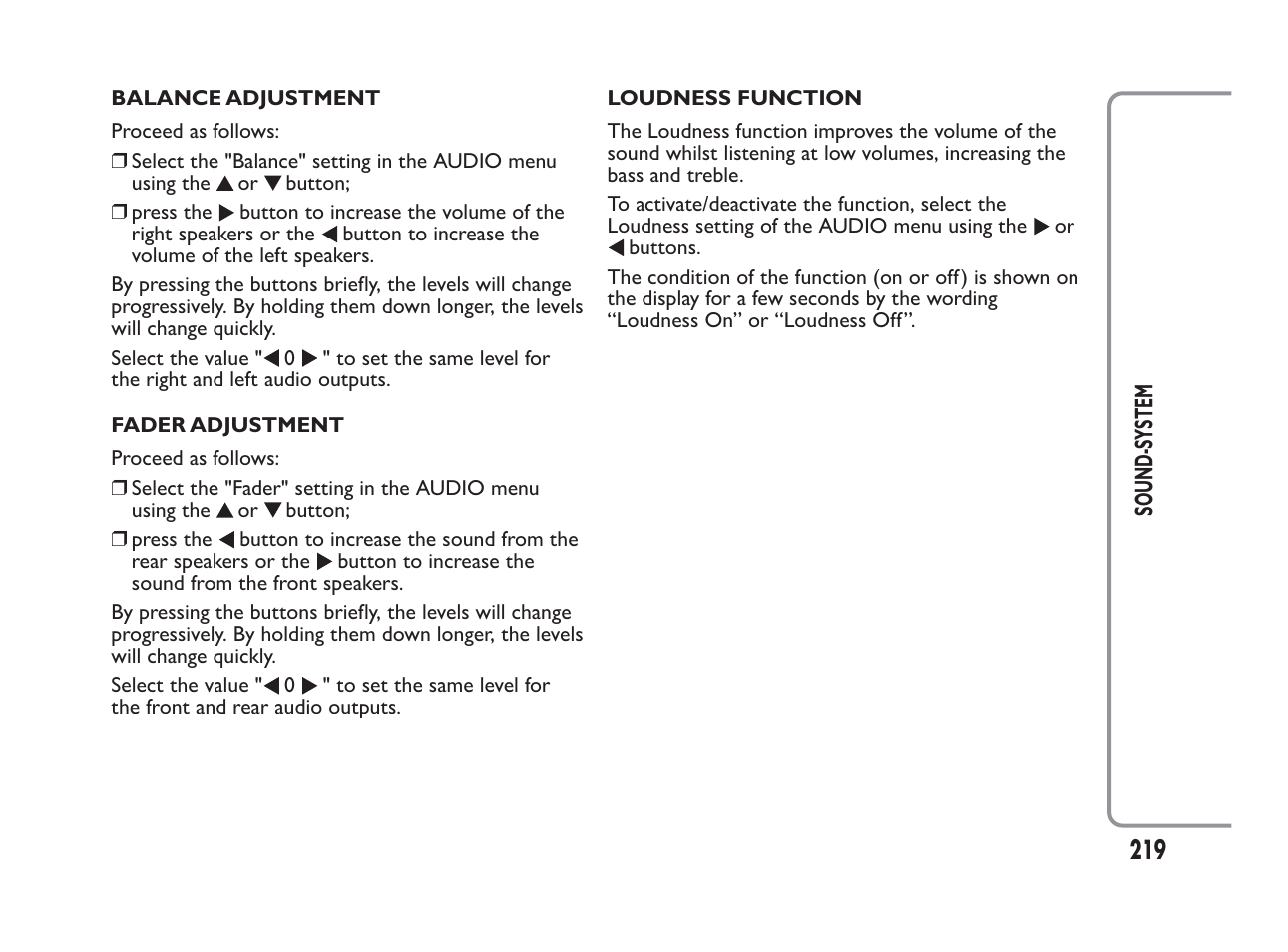 FIAT Panda User Manual | Page 223 / 260