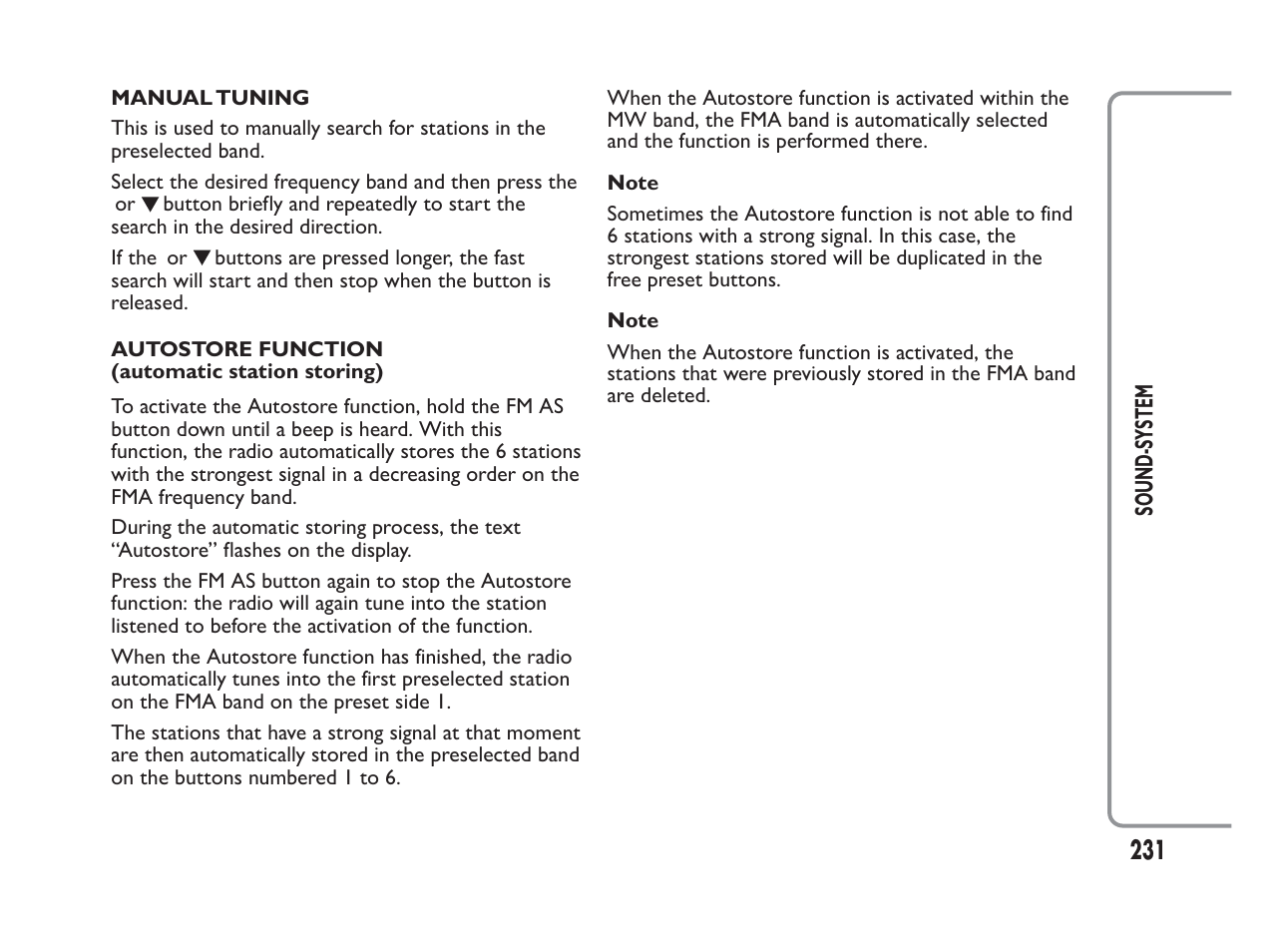 FIAT Panda User Manual | Page 235 / 260