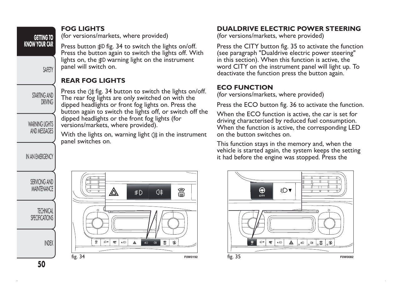 FIAT Panda User Manual | Page 54 / 260