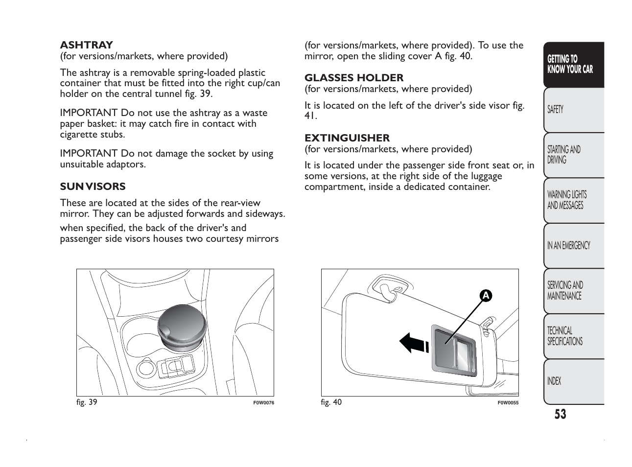 FIAT Panda User Manual | Page 57 / 260