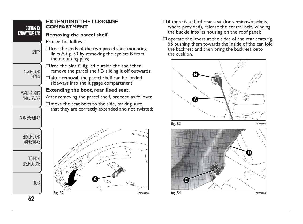 FIAT Panda User Manual | Page 66 / 260