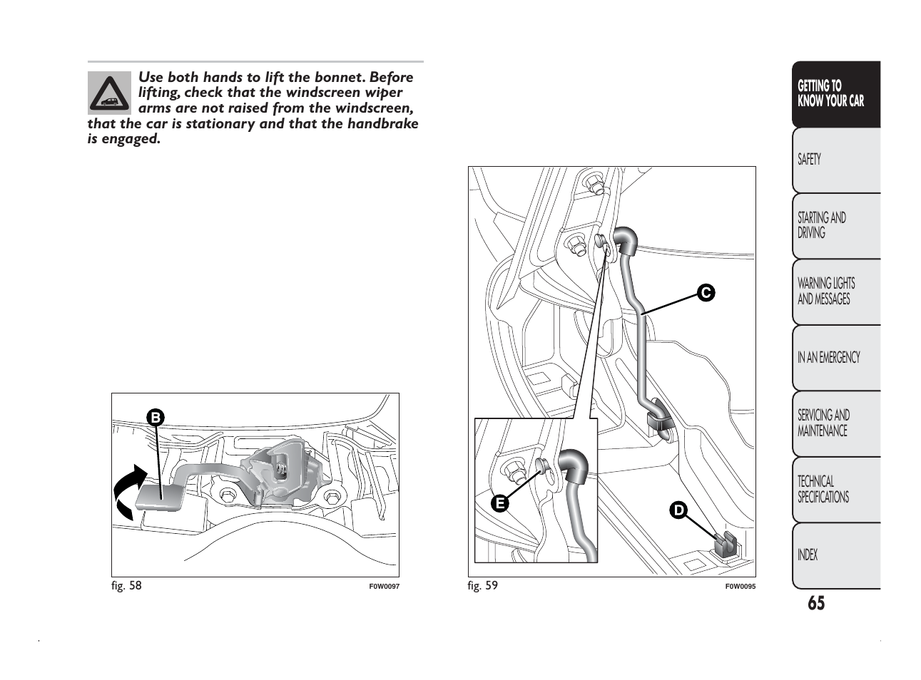 FIAT Panda User Manual | Page 69 / 260