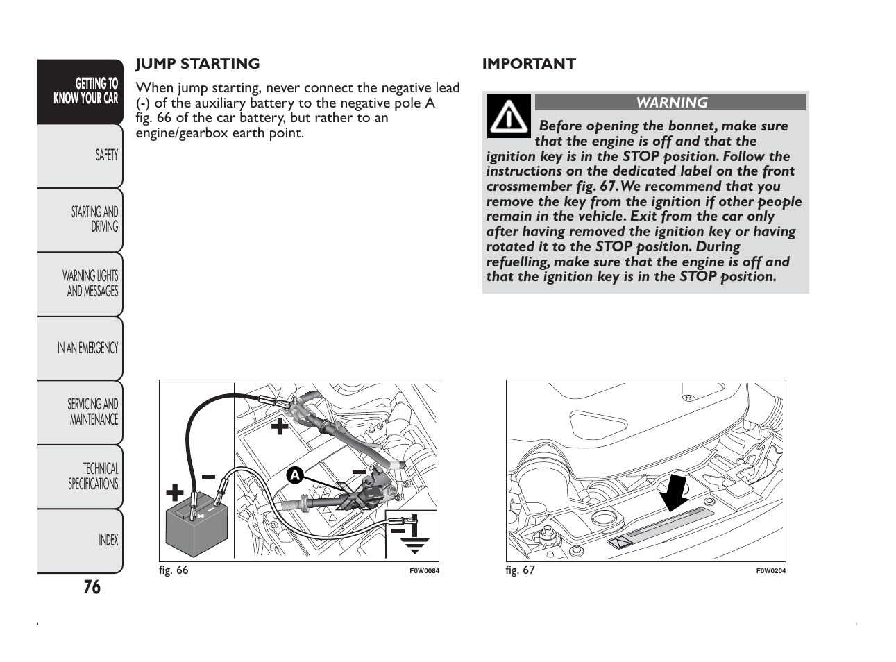 FIAT Panda User Manual | Page 80 / 260