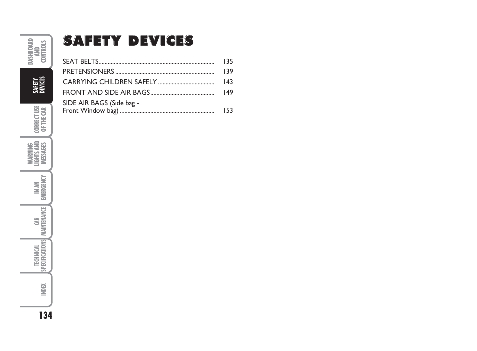 FIAT Punto Classic User Manual | Page 135 / 298