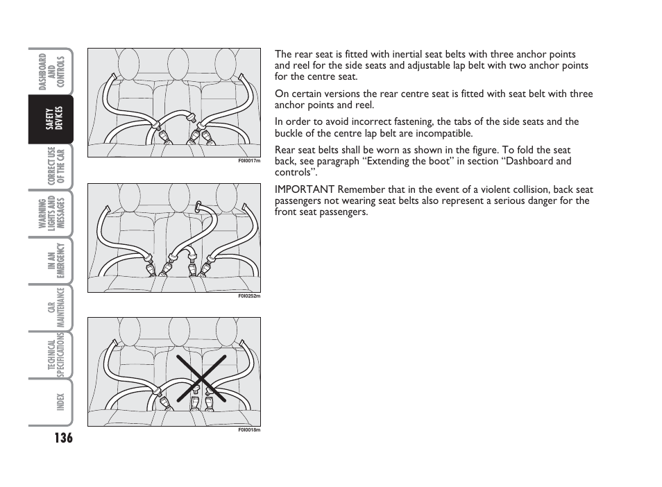 FIAT Punto Classic User Manual | Page 137 / 298