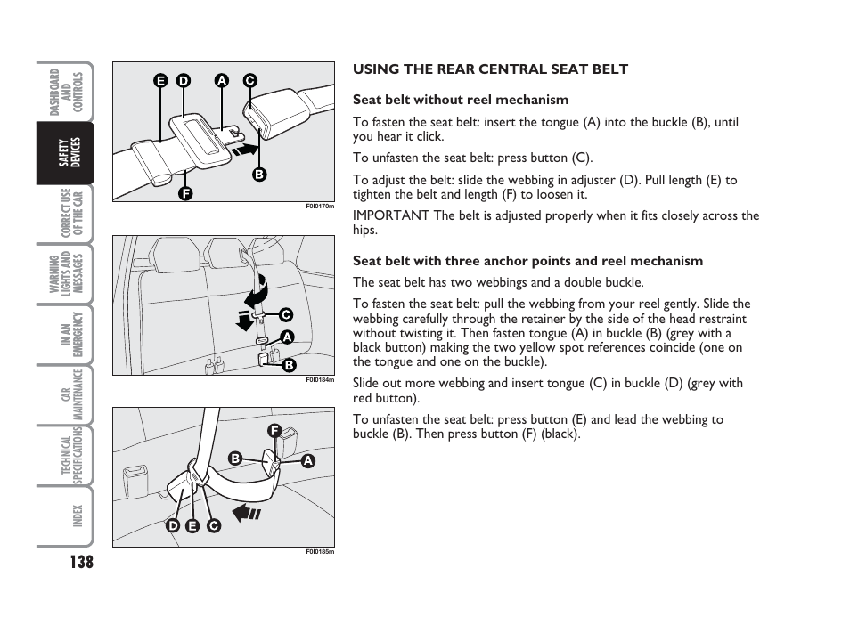 FIAT Punto Classic User Manual | Page 139 / 298