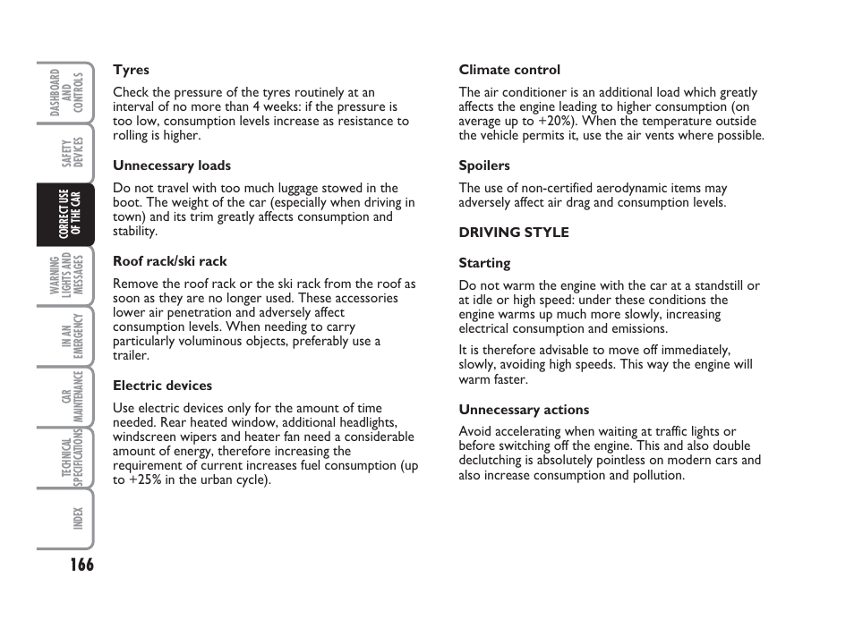 FIAT Punto Classic User Manual | Page 167 / 298