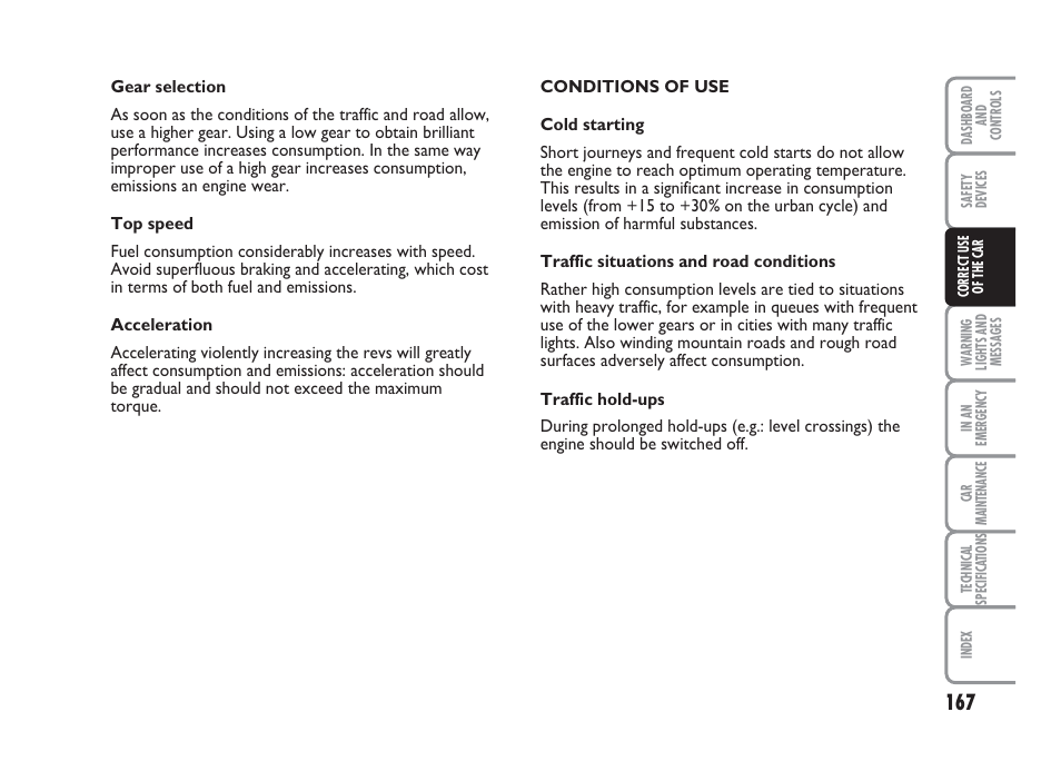 FIAT Punto Classic User Manual | Page 168 / 298