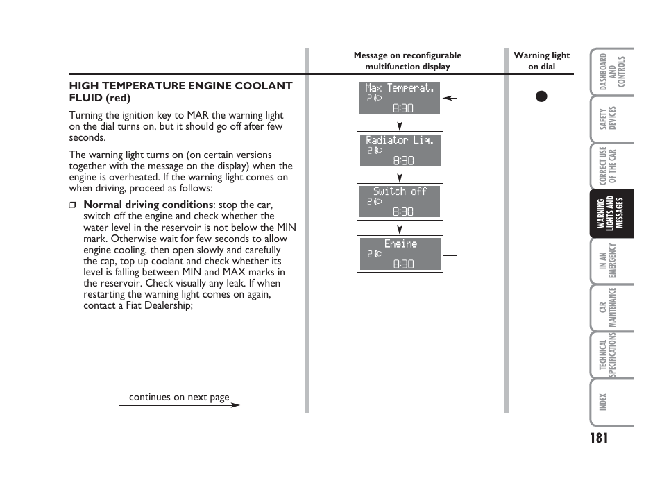 FIAT Punto Classic User Manual | Page 182 / 298