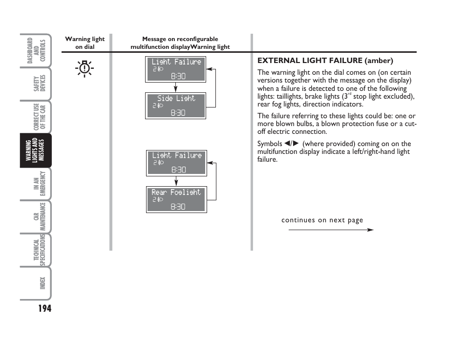 FIAT Punto Classic User Manual | Page 195 / 298