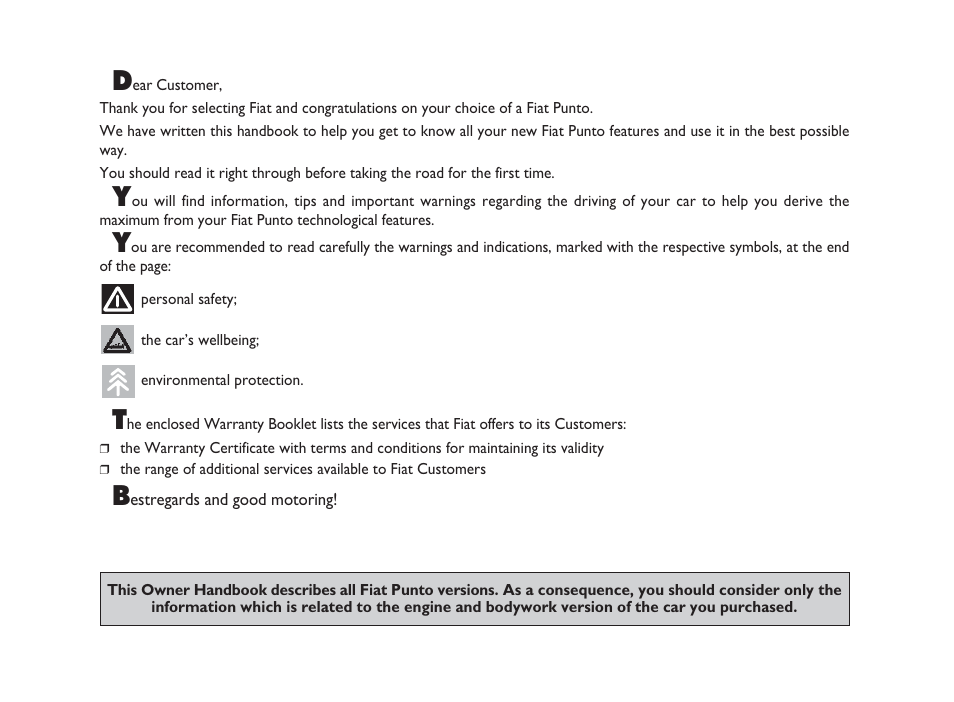 FIAT Punto Classic User Manual | Page 2 / 298