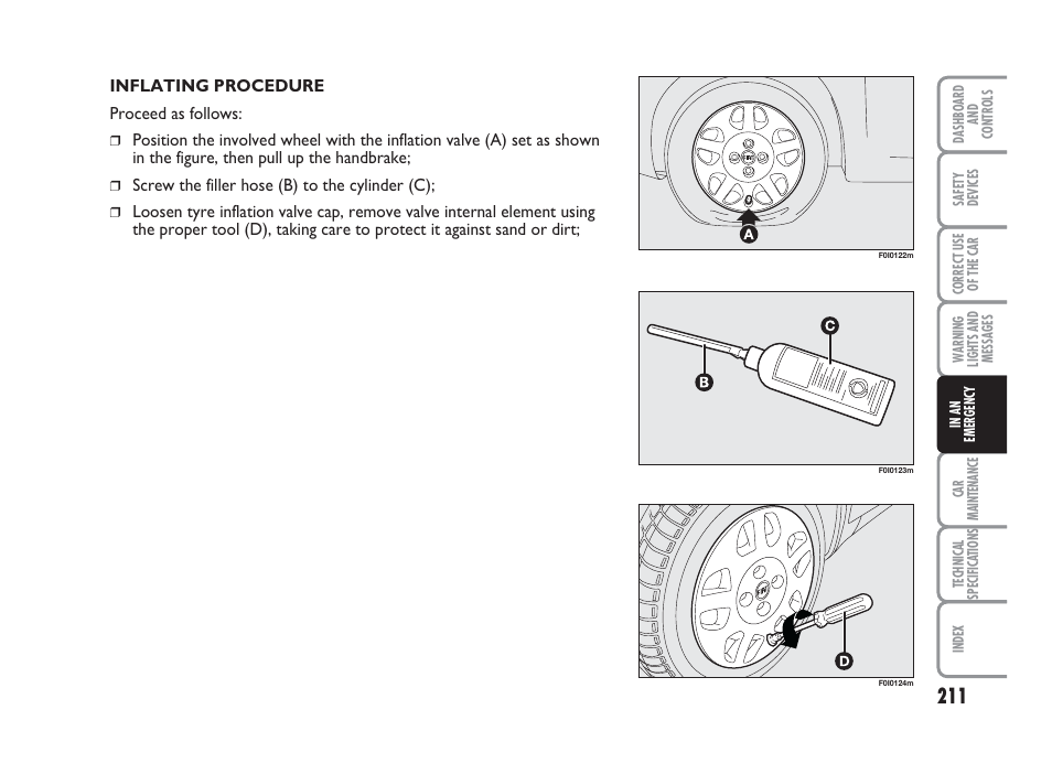 FIAT Punto Classic User Manual | Page 212 / 298