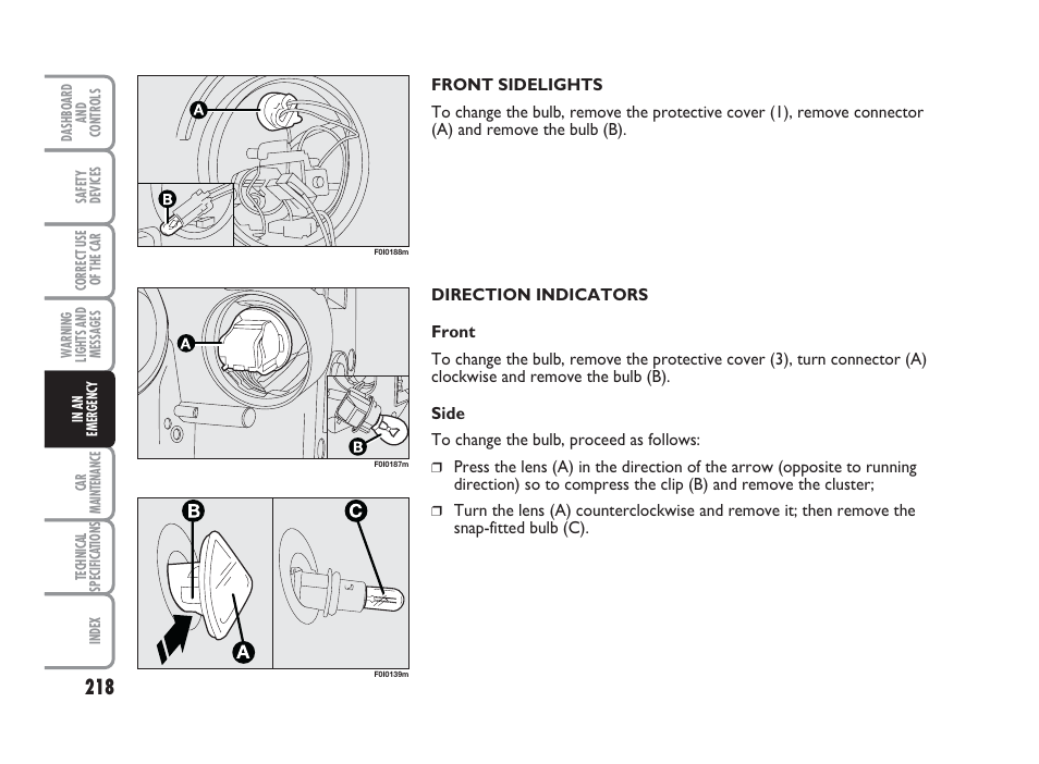 FIAT Punto Classic User Manual | Page 219 / 298