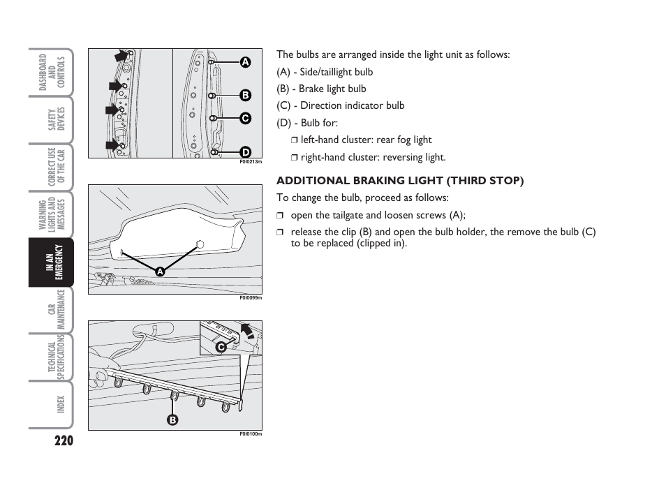 FIAT Punto Classic User Manual | Page 221 / 298