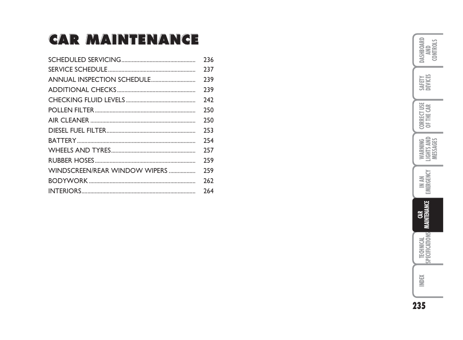 FIAT Punto Classic User Manual | Page 236 / 298