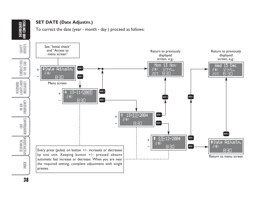 R q q, Rq r r | FIAT Punto Classic User Manual | Page 39 / 298