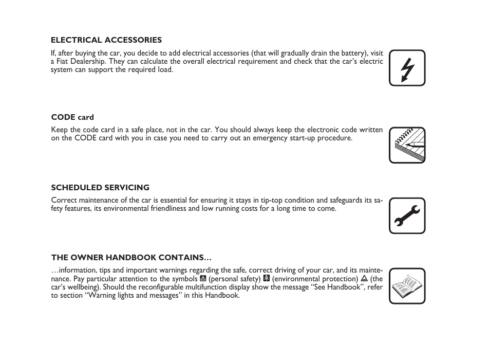 FIAT Punto Classic User Manual | Page 4 / 298