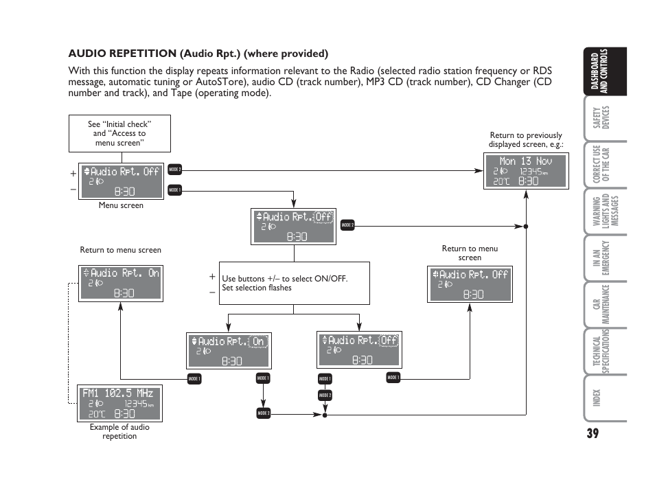 Qr r | FIAT Punto Classic User Manual | Page 40 / 298