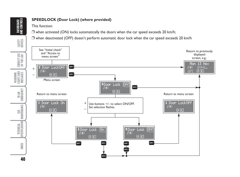 Qr r | FIAT Punto Classic User Manual | Page 41 / 298