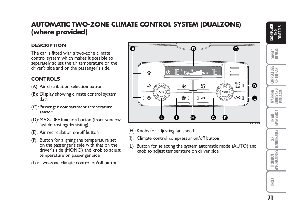 FIAT Punto Classic User Manual | Page 72 / 298