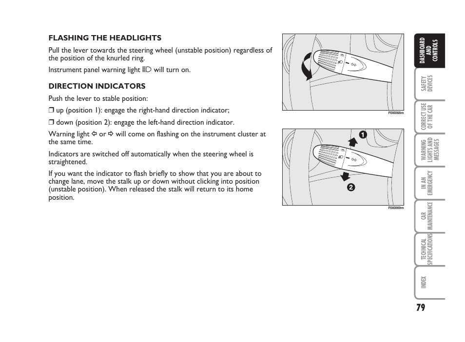 FIAT Punto Classic User Manual | Page 80 / 298