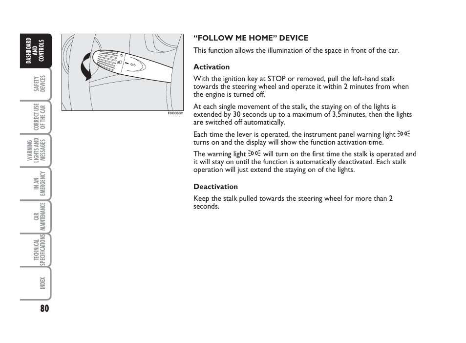 FIAT Punto Classic User Manual | Page 81 / 298