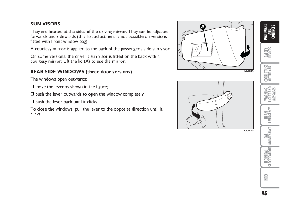 FIAT Punto Classic User Manual | Page 96 / 298