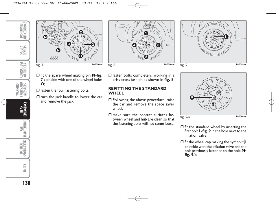 FIAT Panda Classic User Manual | Page 131 / 206