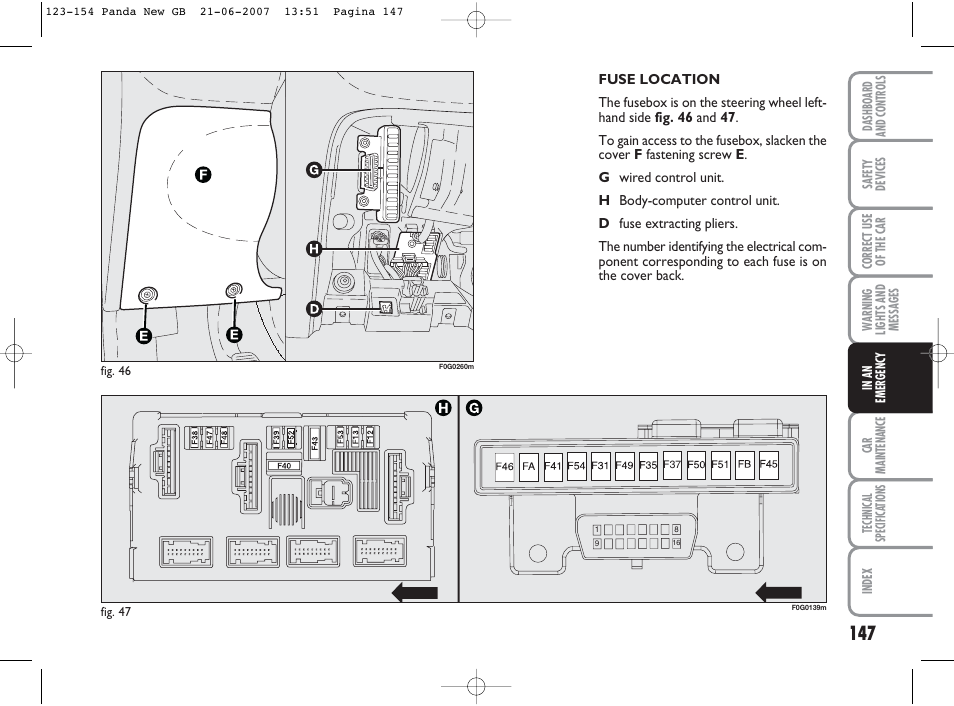 FIAT Panda Classic User Manual | Page 148 / 206