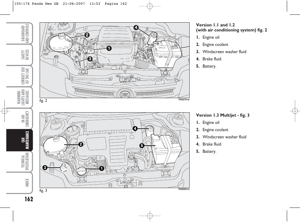 FIAT Panda Classic User Manual | Page 163 / 206