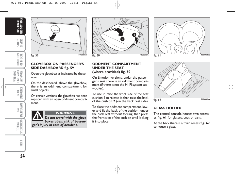 FIAT Panda Classic User Manual | Page 55 / 206