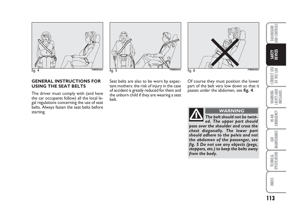 FIAT Grande Punto Actual User Manual | Page 115 / 243