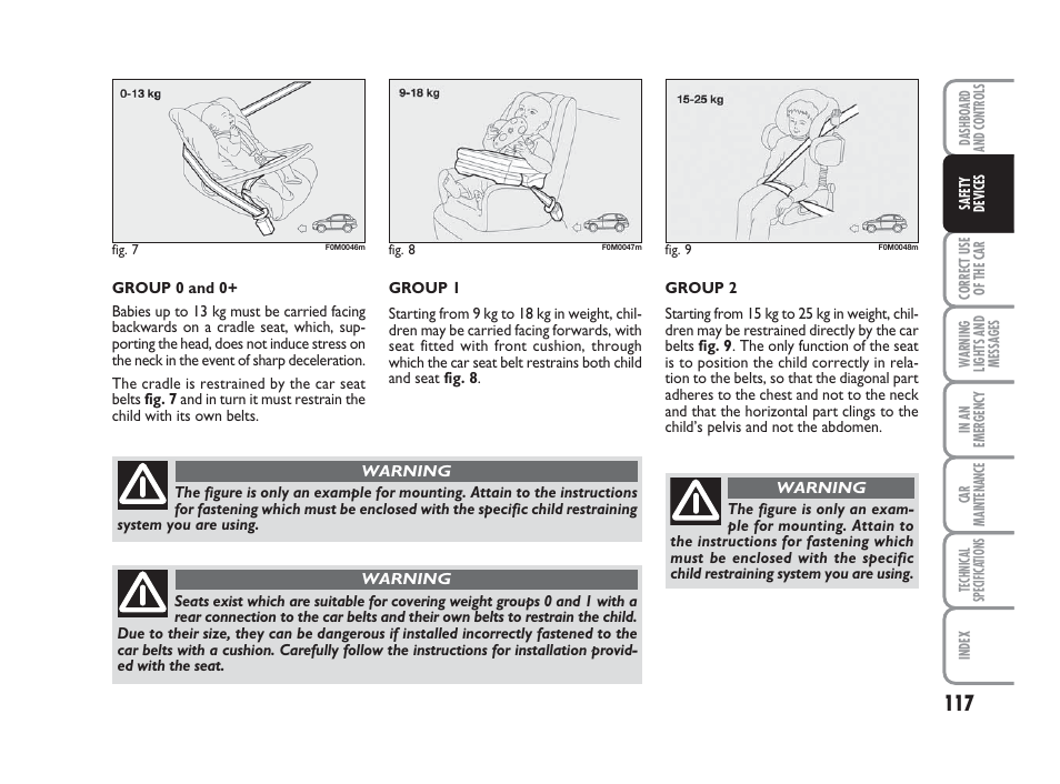 FIAT Grande Punto Actual User Manual | Page 119 / 243