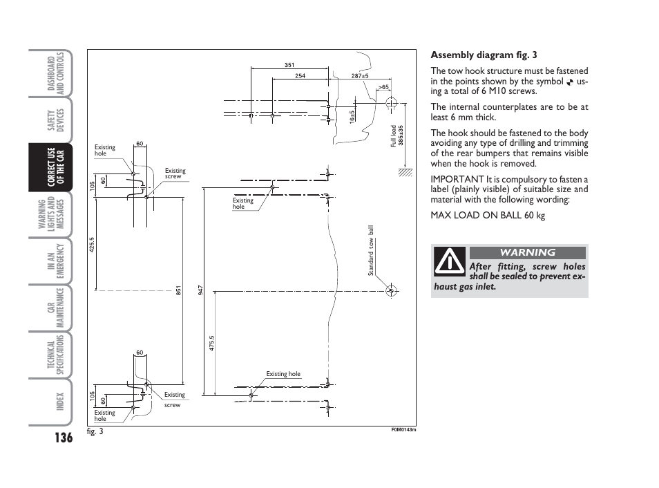 FIAT Grande Punto Actual User Manual | Page 138 / 243