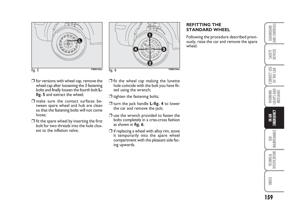 FIAT Grande Punto Actual User Manual | Page 161 / 243