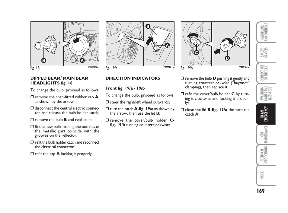 FIAT Grande Punto Actual User Manual | Page 171 / 243