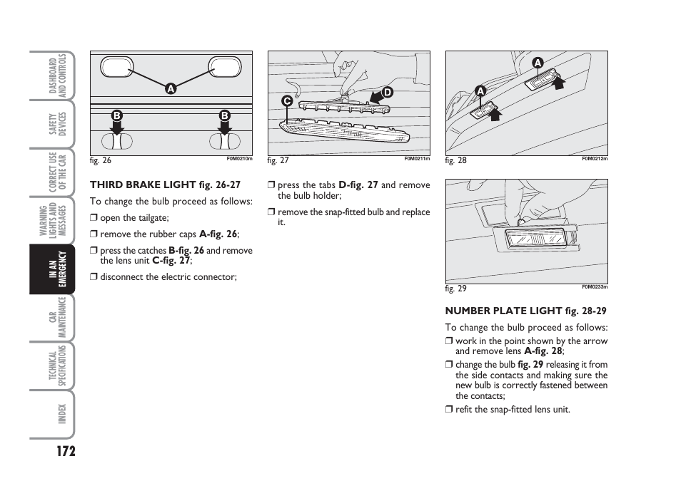 FIAT Grande Punto Actual User Manual | Page 174 / 243