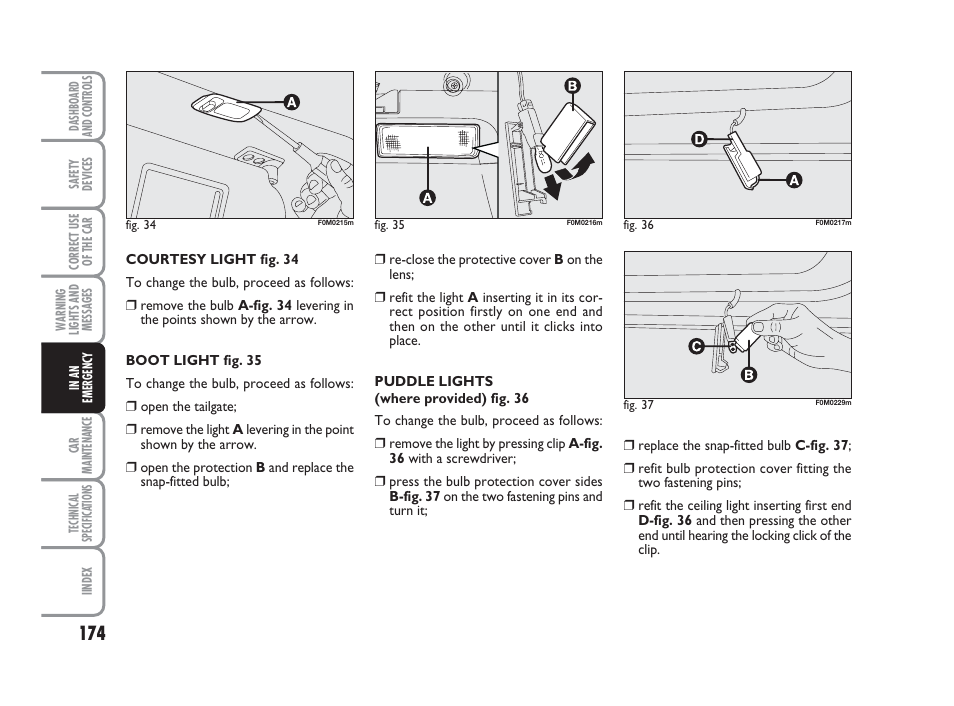 FIAT Grande Punto Actual User Manual | Page 176 / 243