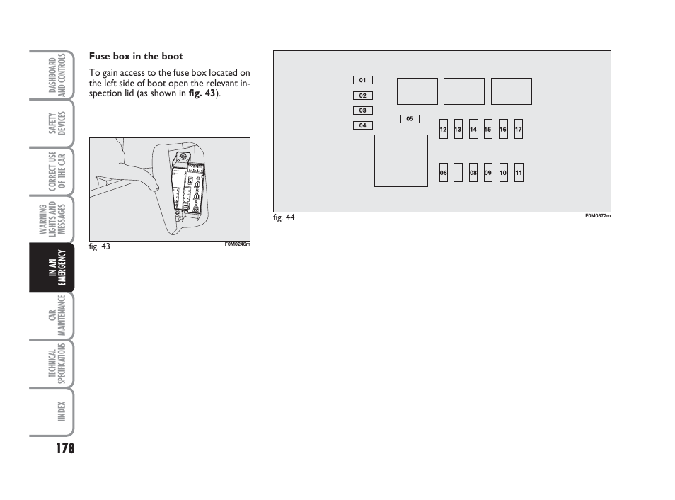 FIAT Grande Punto Actual User Manual | Page 180 / 243