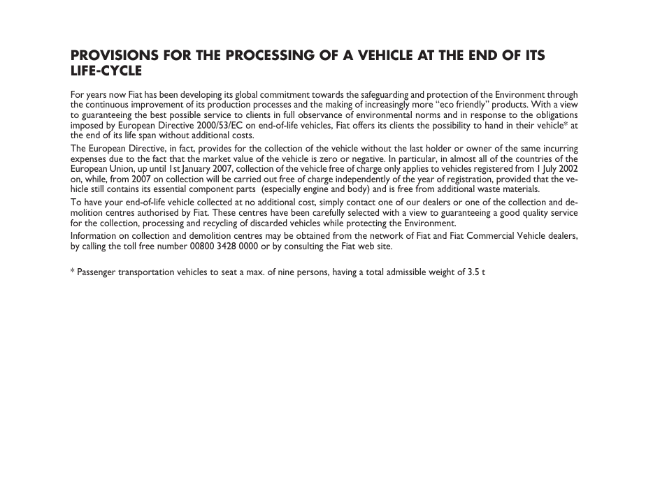 FIAT Grande Punto Actual User Manual | Page 239 / 243