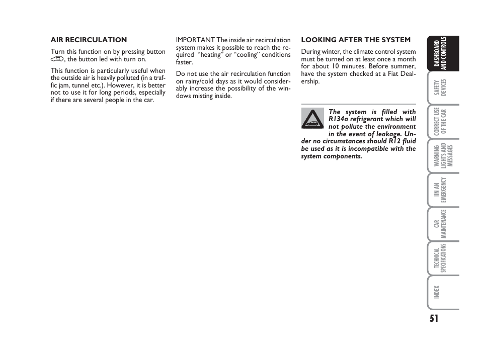 FIAT Grande Punto Actual User Manual | Page 53 / 243