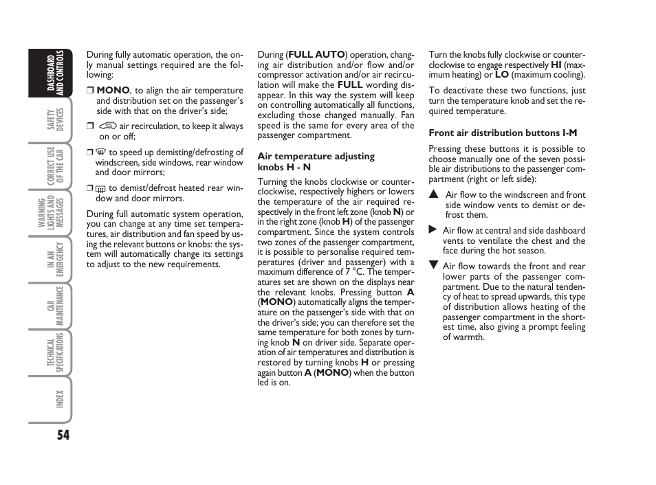 FIAT Grande Punto Actual User Manual | Page 56 / 243