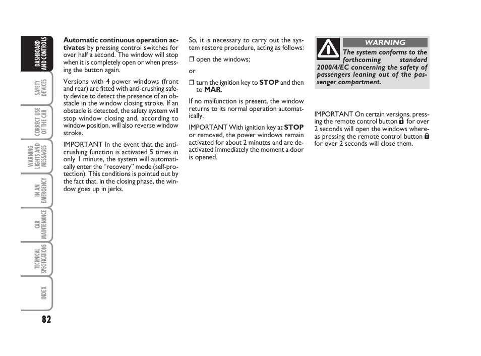 FIAT Grande Punto Actual User Manual | Page 84 / 243